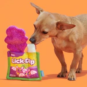 BARK FunDip Dog Toy - “Lick Dip Grape” Lick or Treat Limited Edition Collection
